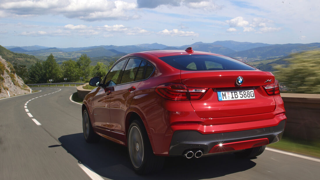 BMW X4 xDrive 35i, Heckansicht