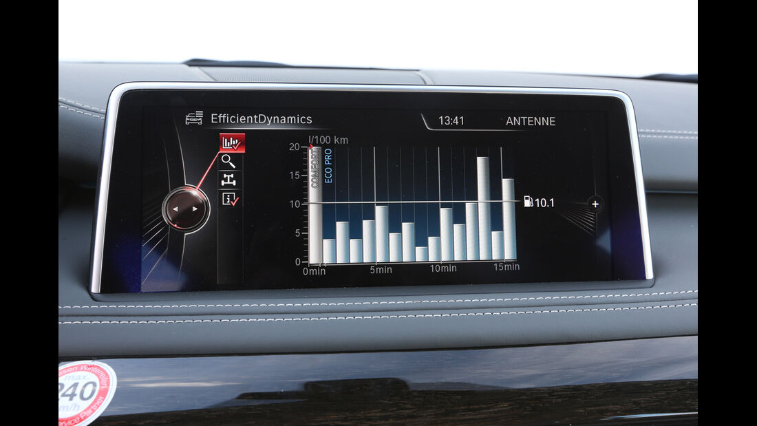 BMW X5 30d, Bildschirm, Anzeige