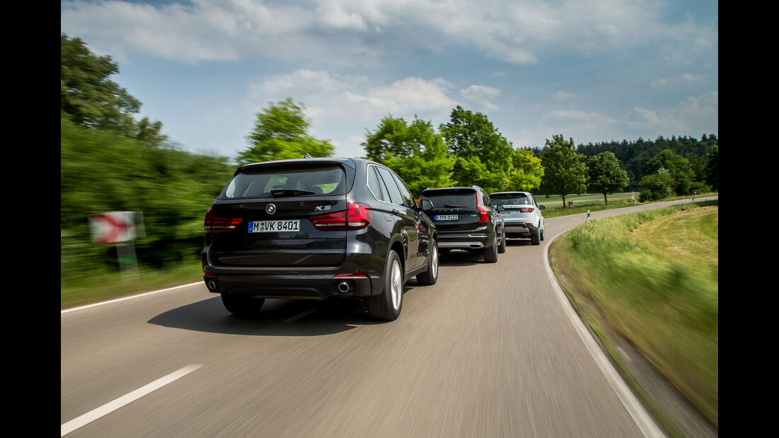 BMW X5, LandRover Discovery und Volvo XC90 im Test AUTO MOTOR UND SPORT