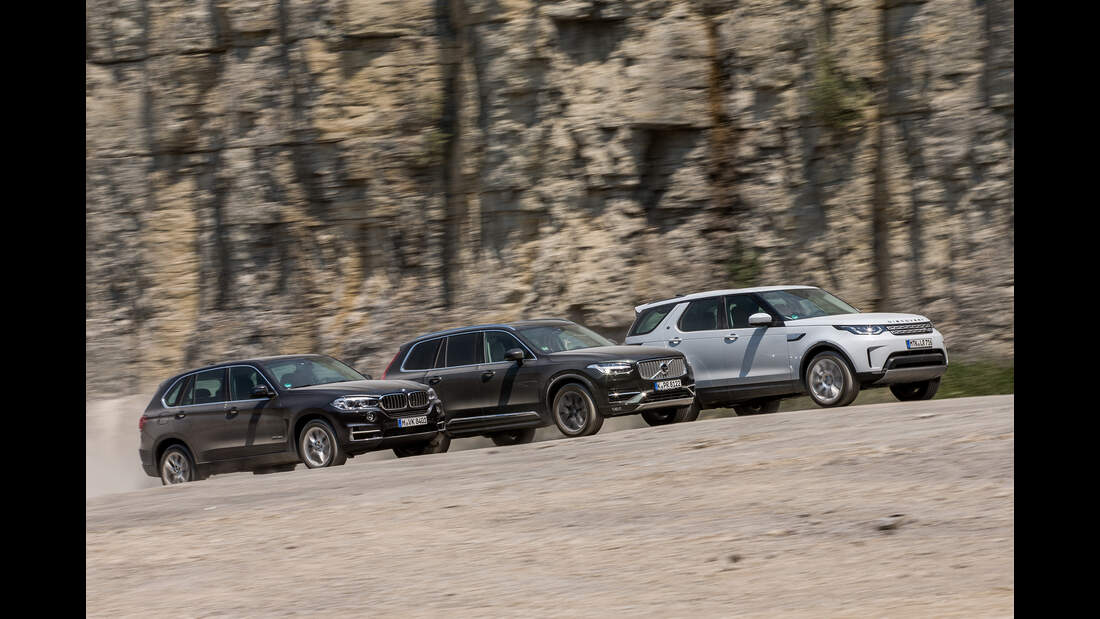 BMW X5, LandRover Discovery und Volvo XC90 im Test AUTO MOTOR UND SPORT