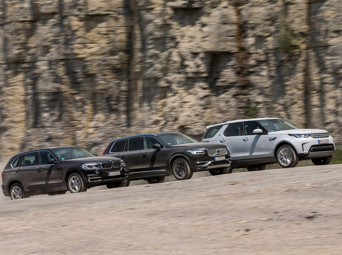 BMW X5, LandRover Discovery und Volvo XC90 im Test auto motor und sport
