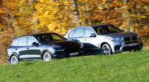 BMW X5 M, Porsche Cayenne Turbo S, Seitenansicht