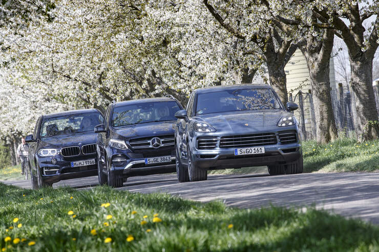 Test Bmw X5 Mercedes Gle 400 Und Porsche Cayenne Technische Daten Auto Motor Und Sport