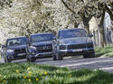 BMW X5 xDrive E35i, Mercedes GLE 400 4Matic, Porsche Cayenne, Exterieur