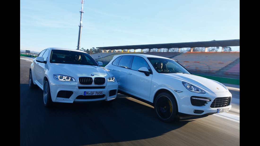 BMW X6M gegen Porsche Cayenne Turbo S im Test Wunder der Physik AUTO