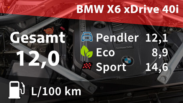 BMW X6 xDrive 40i Kosten Realverbrauch 