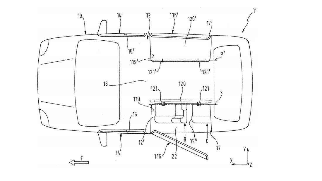 BMW X7 Tür-Patent