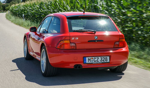 BMW Z3 Coupé 2.8i (E36/8) Fahraufnahme Heck