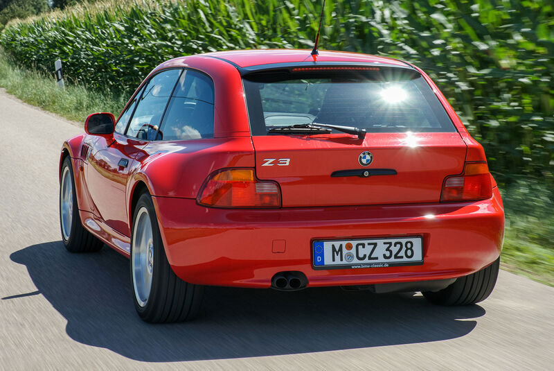 BMW Z3 Coupé 2.8i (E36/8) Fahraufnahme Heck