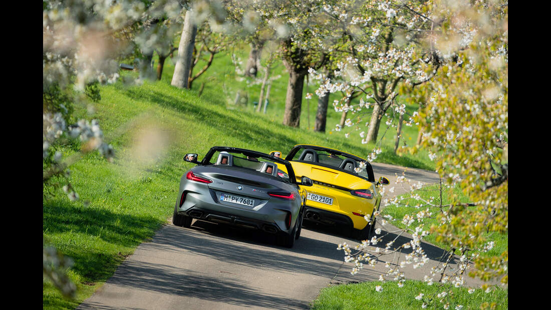 Vergleichstest: BMW Z4 M40i, Porsche 718 Boxster S | AUTO MOTOR UND SPORT