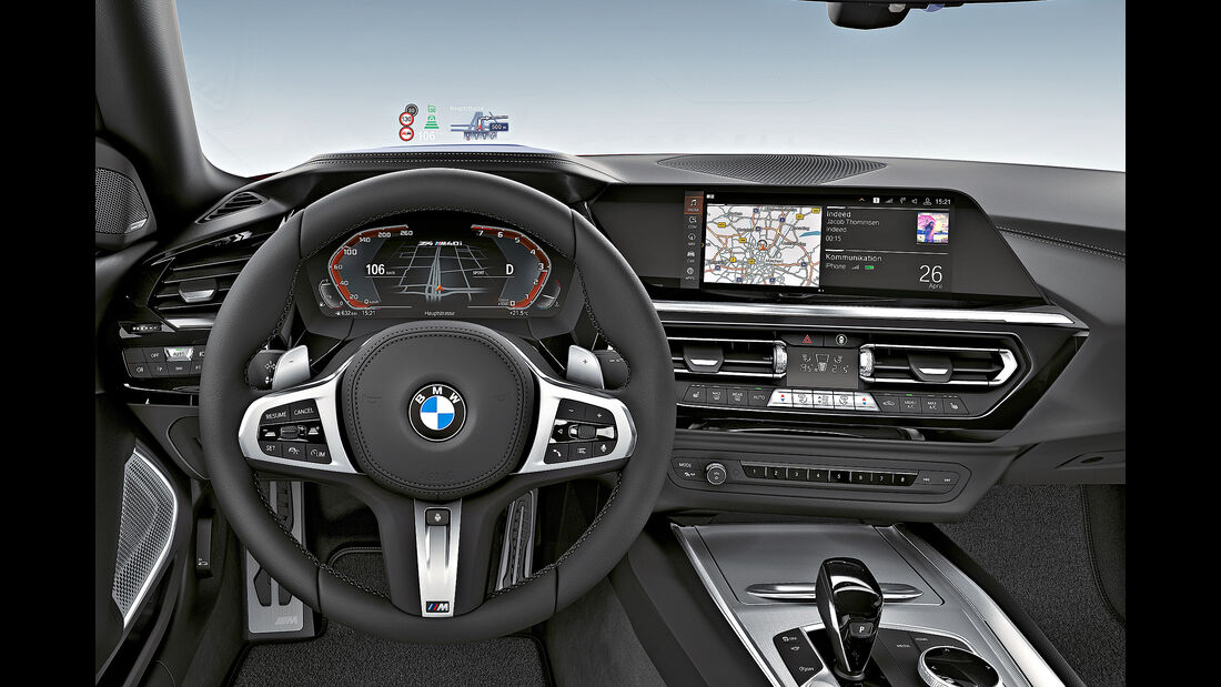BMW Z4 M40i, Supertest, Interieur