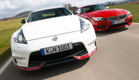 BMW Z4 sDRIVE 35is, Nissan 370Z Nismo, Frontansicht