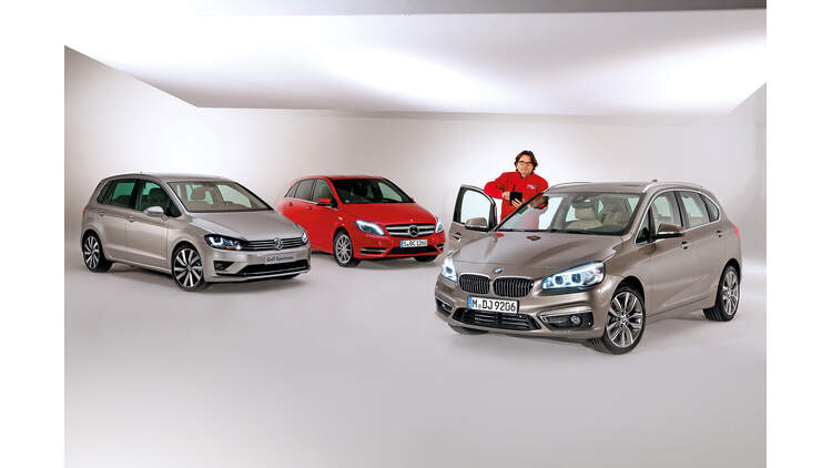 Bmw 2er Active Tourer Vergleich Mit B Klasse Und Golf Sportsvan Auto Motor Und Sport