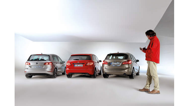 Bmw 2er Active Tourer Vergleich Mit B Klasse Und Golf Sportsvan Auto Motor Und Sport