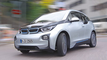 BMW i3, Frontansicht, Kurvenfahrt