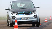 BMW i3, Frontansicht, Slalom