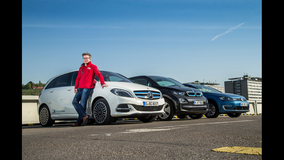 BMW i3, Mercedes B-Klasse Electric Drive, VW e-Golf, Dirk Gulde
