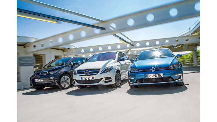 Bmw I3 Mercedes B Klasse Electric Drive Vw E Golf Test Auto Motor Und Sport