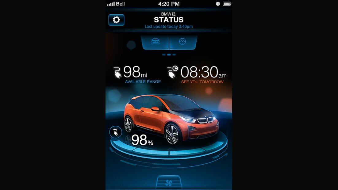 BMW i3, Mobile, App