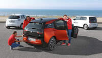 BMW i3, Renault Zoe, VW E-Up, Tester