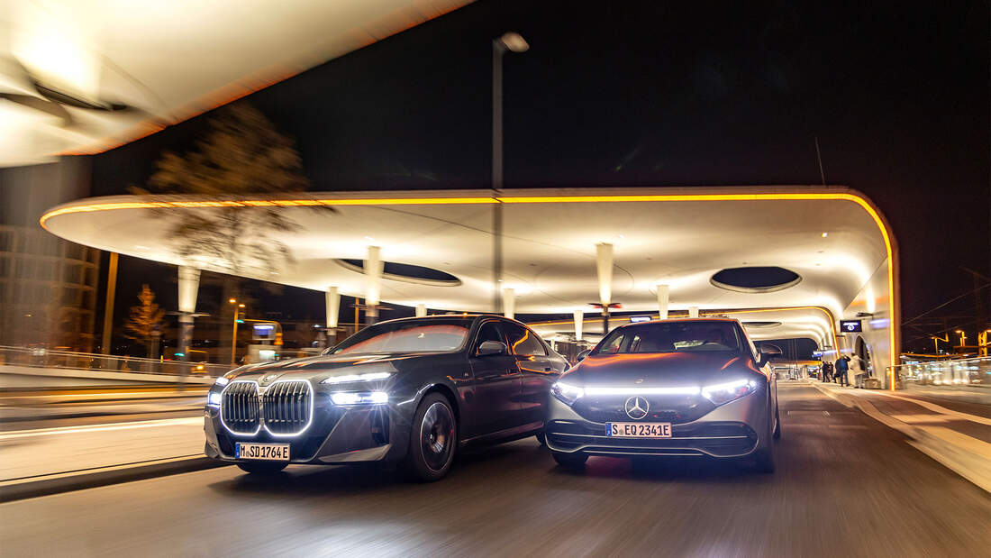 BMW i7 und Mercedes EQS Hochvoltige Königsklasse AUTO MOTOR UND SPORT