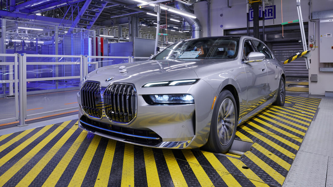 BMW i7 Produktion Prüfstand
