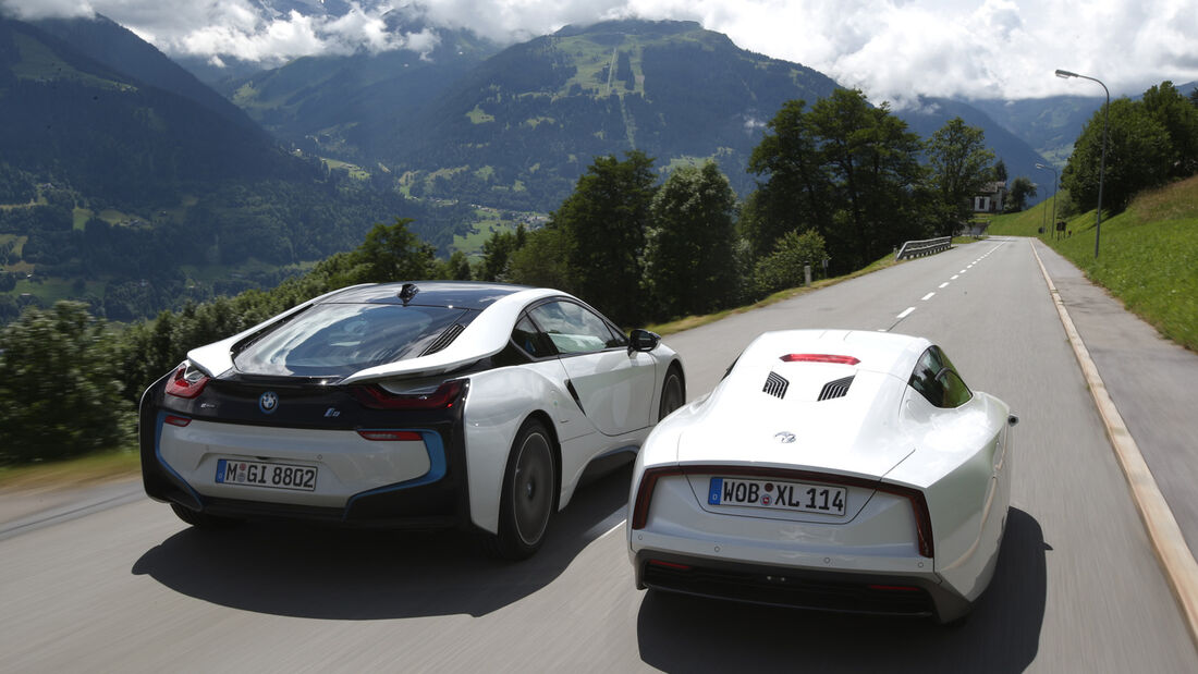 BMW i8, VW XL1, Heckansicht