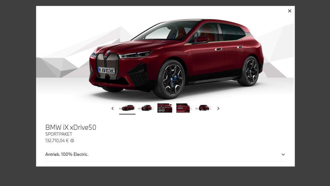 Elektro-Schmuckkästchen: Der neue BMW iX im Konfigurator | AUTO MOTOR ...