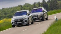 BMW iX, Mercedes EQS SUV