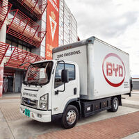 BYD T6 light truck, BYD counterbalance forklift, BYD Q1M yard tractor, BYD pedestrian pallet truck, BYD T3 van