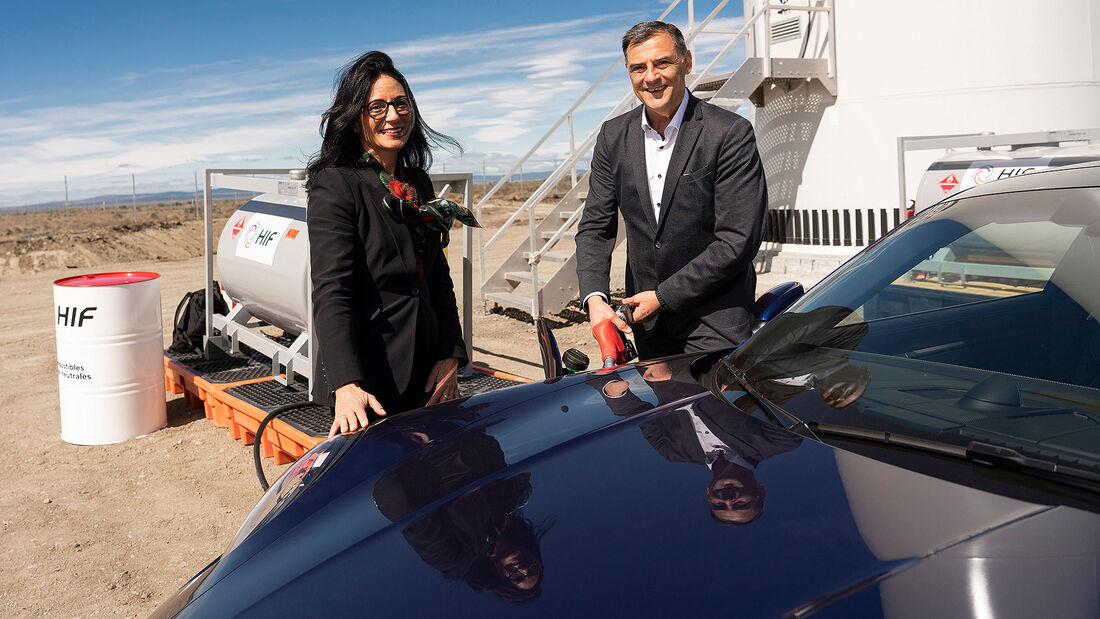 Barbara Frenkel und Michael Steiner Porsche Vorstandsmitglieder