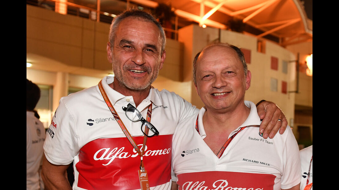 Beat Zehnder & Frederic Vasseur - Formel 1 - GP Bahrain 2018