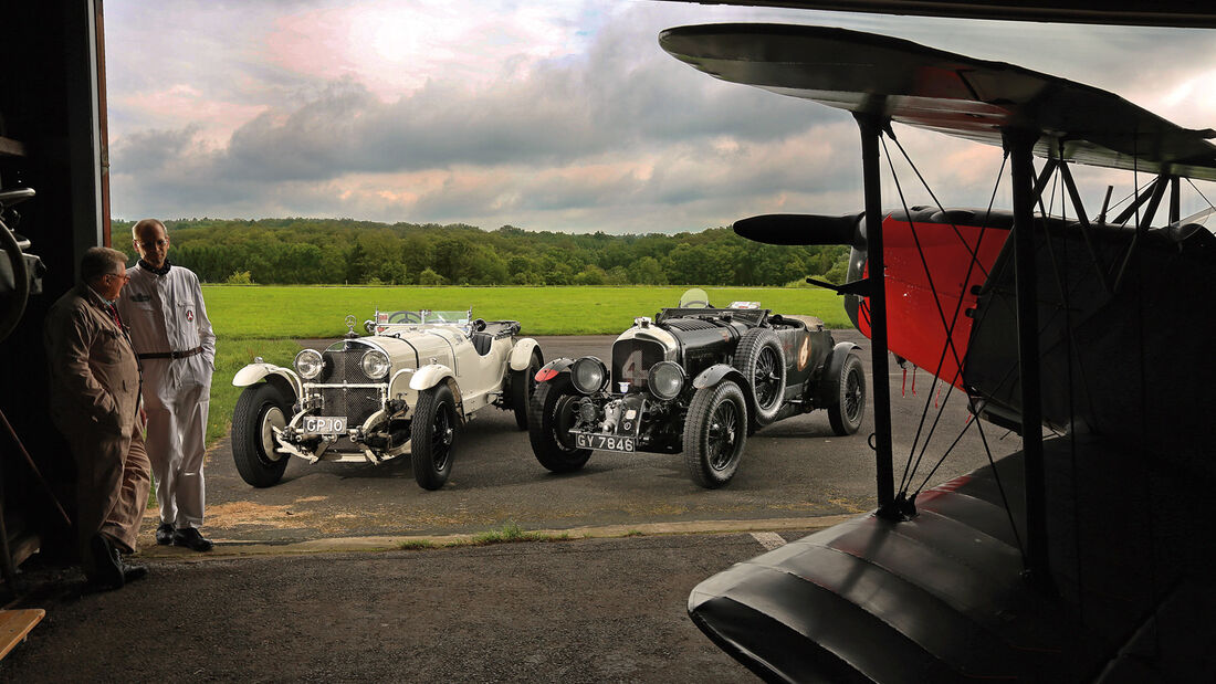 Bentley 4,5 Litre Blower, Mercedes 27/180/250 Typ 710 SS, Doppeldecker