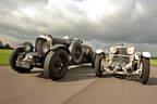 Bentley 4,5 Litre Blower, Mercedes 27/180/250 Typ 710 SS, Frontansicht