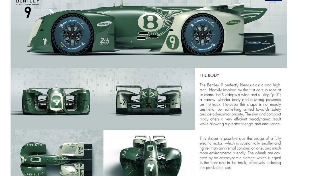 Bentley 9 Plus Michelin Battery Slick - Le Mans 2030 - Michelin Challenge Design - Motorsport