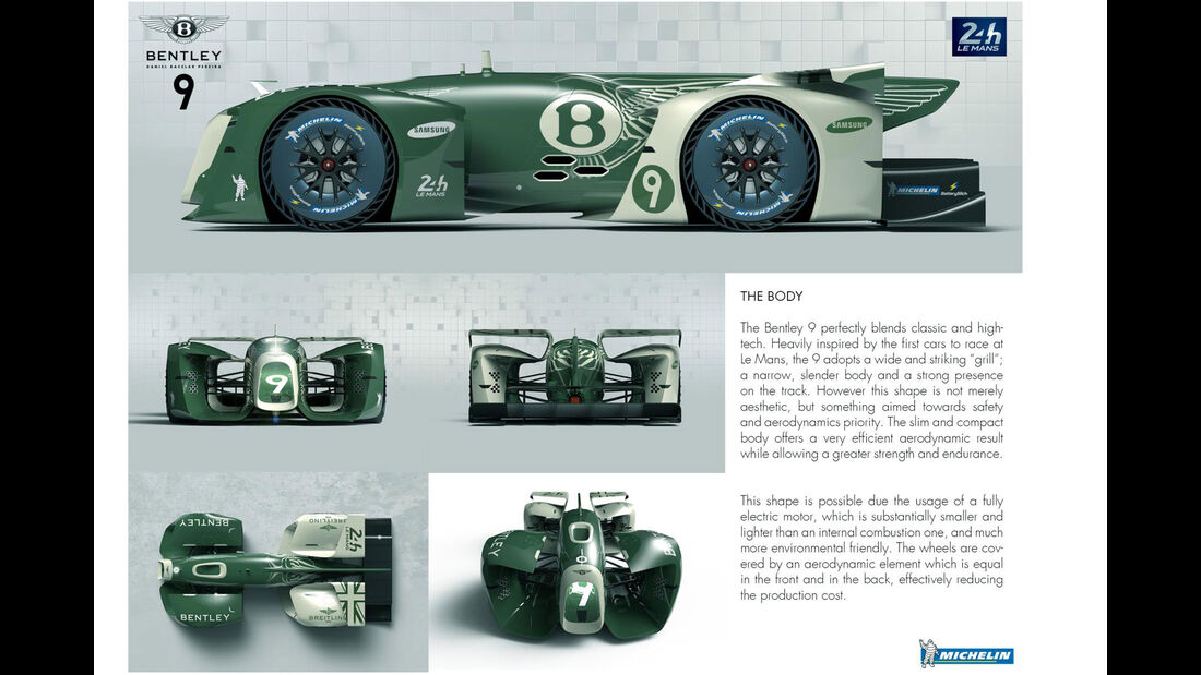 Bentley 9 Plus Michelin Battery Slick - Le Mans 2030 - Michelin Challenge Design - Motorsport