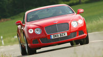 Bentley Continental GT, Frontansicht, Kurvenfahrt