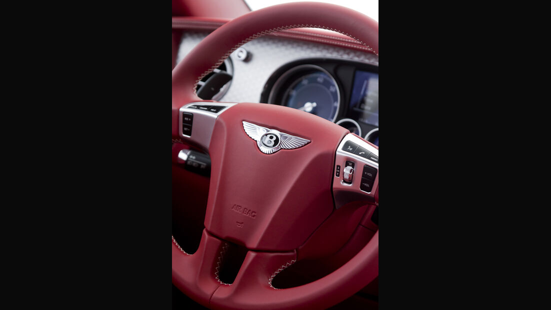 Bentley Continental GT, Lenkrad, Detail