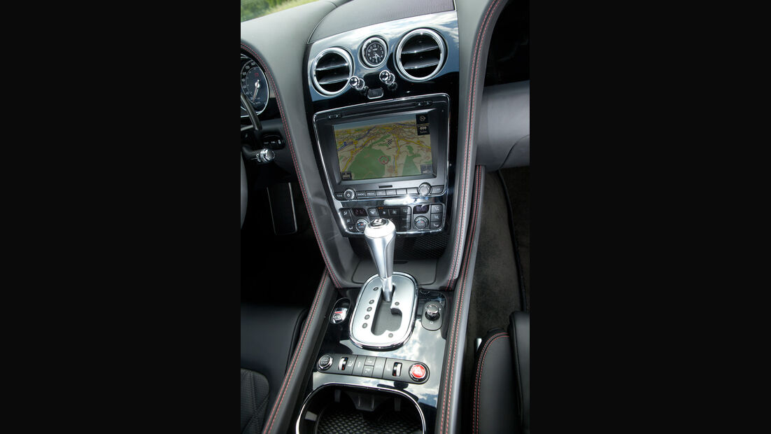 Bentley Continental GT, Mittelkonsole, Navi, Schalthebel