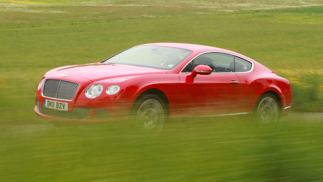 Bentley Continental GT, Seitenansicht, Fahrt
