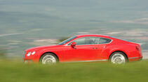 Bentley Continental GT, Seitenansicht, Fahrt, Landschaft