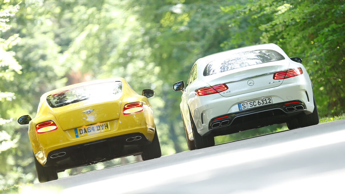 Bentley Continental GT V8 S, Mercedes S 63 AMG 4Matic Coupé