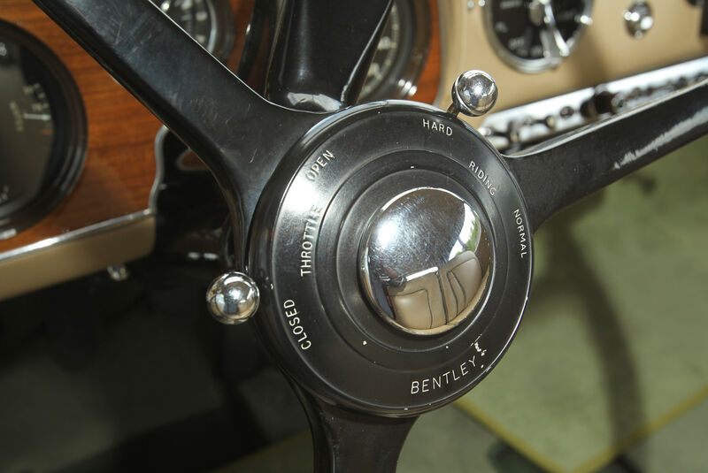 Bentley MK VI Cresta, Lenkrad, Detail
