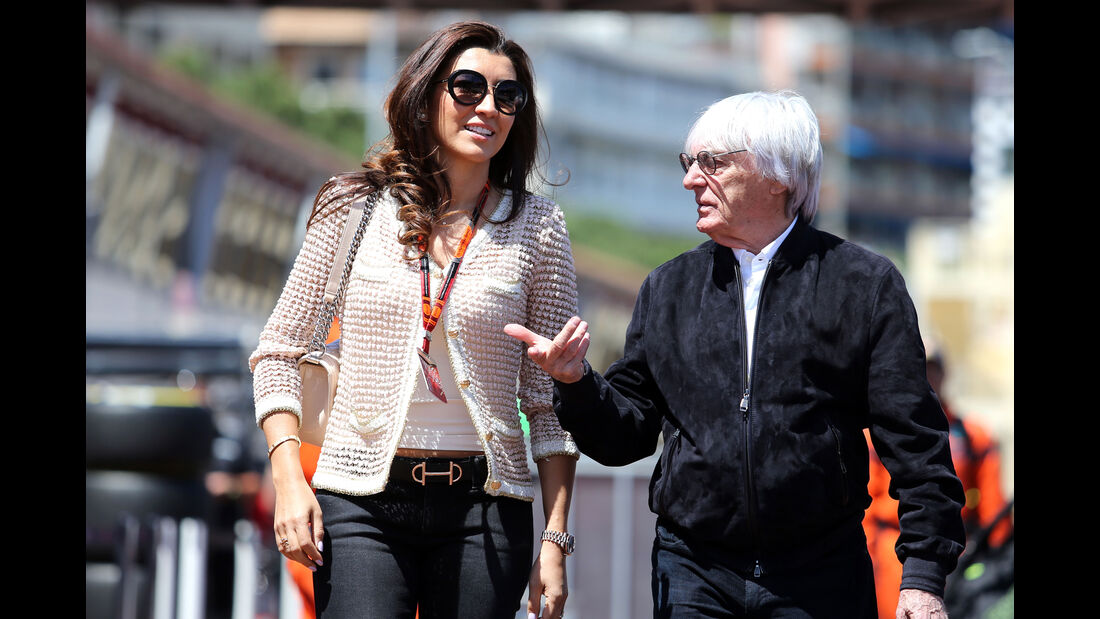 Bernie Ecclestone - Fabiana Flosi - Formel 1 - GP Monaco - Freitag - 22. Mai 2015