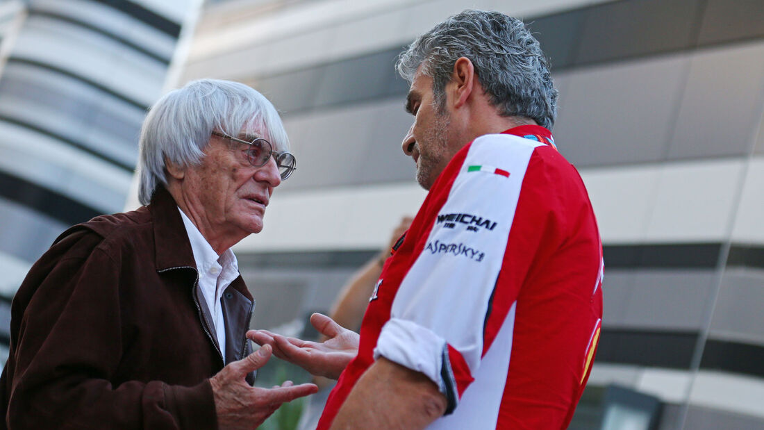 Bernie Ecclestone - Maurizio Arrivabene - GP Russland - Sochi - Donnerstag - 8.10.2015