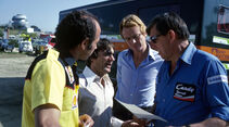 Bernie Ecclestone - Max Mosley - Ken Tyrrell - GP Spanien 1980 - Jarama