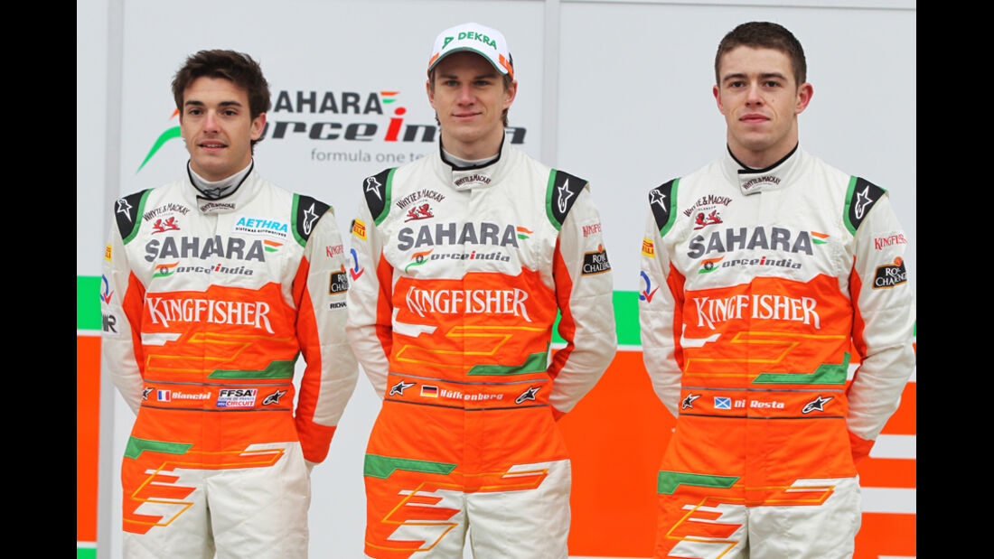 Bianchi, Hülkenberg & Di Resta - Force India 2012 