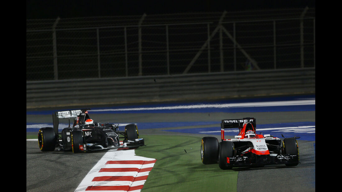 Bianchi vs. Sutil - Formel 1 - GP Bahrain 2014