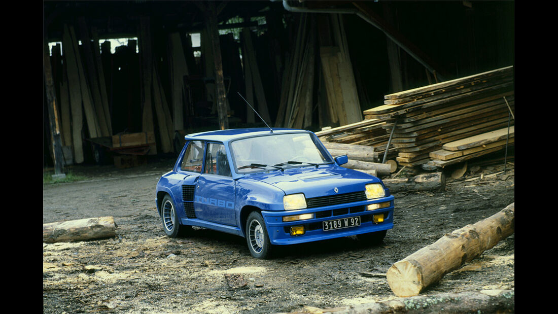 Blauer Renault 5 Turbo 