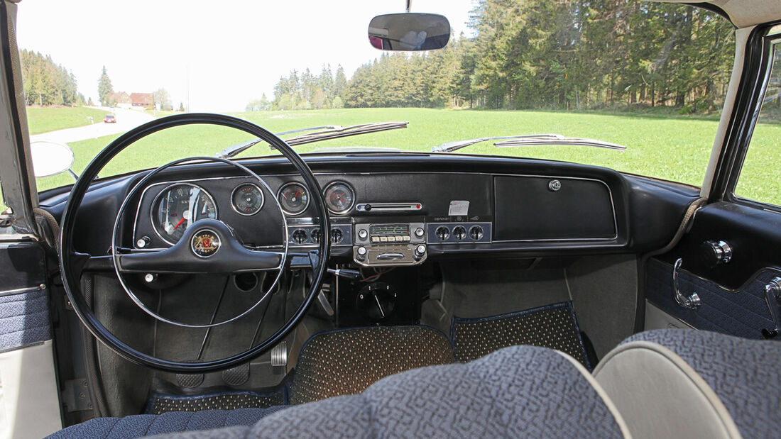 Borgward 2,3 Liter, Cockpit, Lenkrad